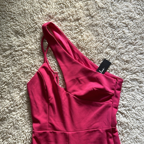 NWT Hot Pink Lulus Jumpsuit - Picture 2 of 6